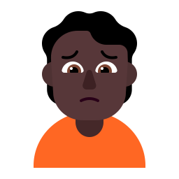 Person Frowning Flat Dark icon