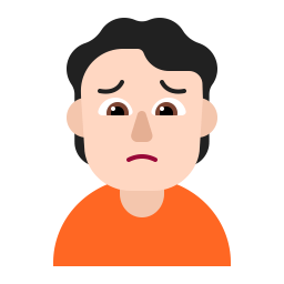Person Frowning Flat Light icon