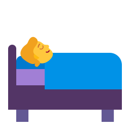 Person In Bed Flat Default icon