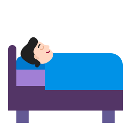 Person In Bed Flat Light icon