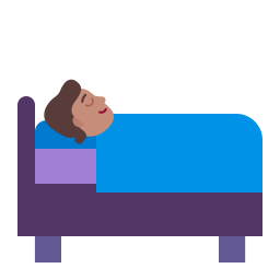 Person In Bed Flat Medium icon