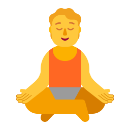 Person In Lotus Position Flat Default icon