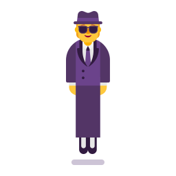 Person In Suit Levitating Flat Default icon