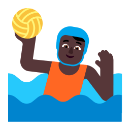 Person Playing Water Polo Flat Dark icon