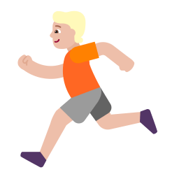 Person Running Flat Medium Light icon