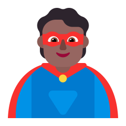 Person Superhero Flat Medium Dark icon