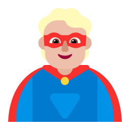 Person Superhero Flat Medium Light icon