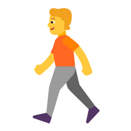 Person Walking Flat Default icon