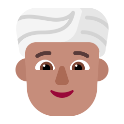 Person Wearing Turban Flat Medium icon