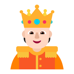 Person With Crown Flat Light icon