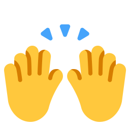Raising Hands Flat Default icon