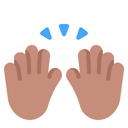 Raising Hands Flat Medium icon