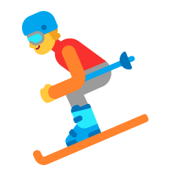 Skier Flat icon