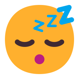 Sleeping Face Flat icon