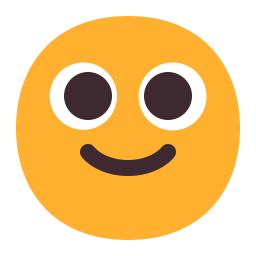 Slightly Smiling Face Flat icon