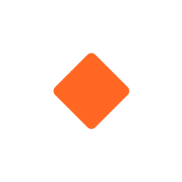Small Orange Diamond Flat icon