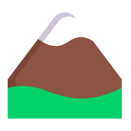 Snow Capped Mountain Flat icon