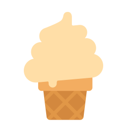 Soft Ice Cream Flat icon
