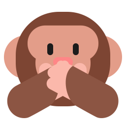 Speak No Evil Monkey Flat icon
