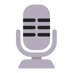Studio Microphone Flat icon