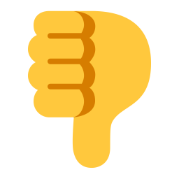Thumbs Down Flat Default icon