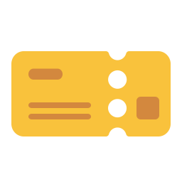Ticket Flat icon