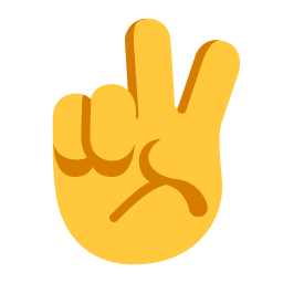 Victory Hand Flat Default Icon | FluentUI Emoji Flat Iconpack | Microsoft