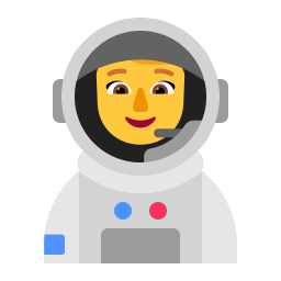 Woman Astronaut Flat Default icon