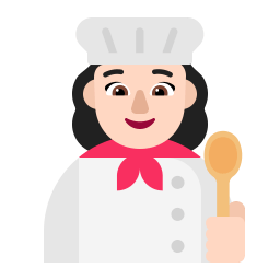 Woman Cook Flat Light icon