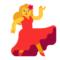 Woman Dancing Flat Default Icon | FluentUI Emoji Flat Iconpack | Microsoft