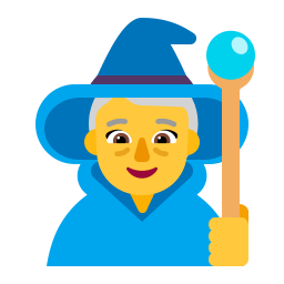 Woman Mage Flat Default icon