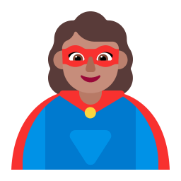 Woman Superhero Flat Medium icon