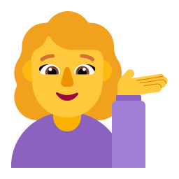 Woman Tipping Hand Flat Default Icon | FluentUI Emoji Flat Iconpack ...