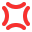 Anger Symbol Flat icon