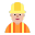 Construction Worker Flat Medium Light icon