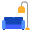 Couch And Lamp Flat icon