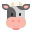 Cow Face Flat icon