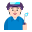 Factory Worker Flat Light icon