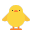 Front Facing Baby Chick Flat icon