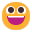 Grinning Face Flat icon