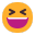 Grinning Squinting Face Flat icon