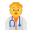 Health Worker Flat Default icon