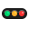Horizontal Traffic Light Flat icon