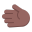 Leftwards Hand Flat Medium Dark icon