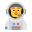 Man Astronaut Flat Default icon