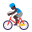 Man Biking Flat Dark icon