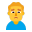 Man Frowning Flat Default icon