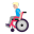 Man In Manual Wheelchair Flat Medium Light icon