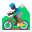 Man Mountain Biking Flat Dark icon