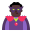 Man Supervillain Flat Dark icon